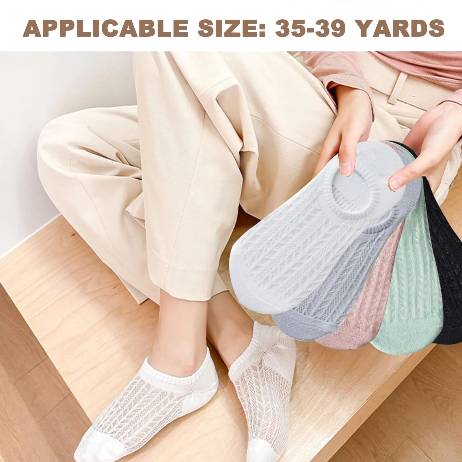 Шкарпетки Безшовні Спортивні Жіночі - 5 пар, фото №6