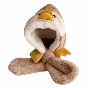 Шапка Дитяча - Флісова зимова шапка з помпоном - Фото 1