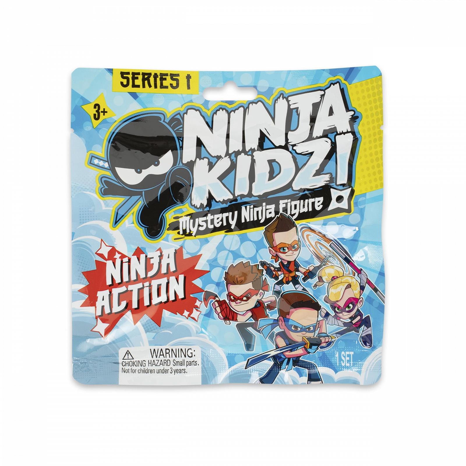 Фігурки Mystery Ninja Ninja Kidz, набір з 9 фігурок для колекціонування, ліцензований продукт, фото №1