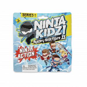 Фігурки Mystery Ninja Ninja Kidz, набір з 9 фігурок для колекціонування, ліцензований продукт - Фото 1