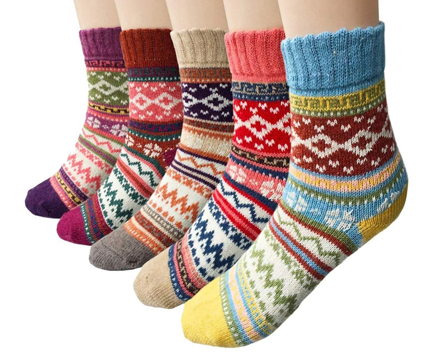 Теплі шкарпетки Жіночі в'язані EU 35-40 (5 пар), фото №1 Теплі шкарпетки Жіночі в'язані EU 35-40 (5 пар), фото №1