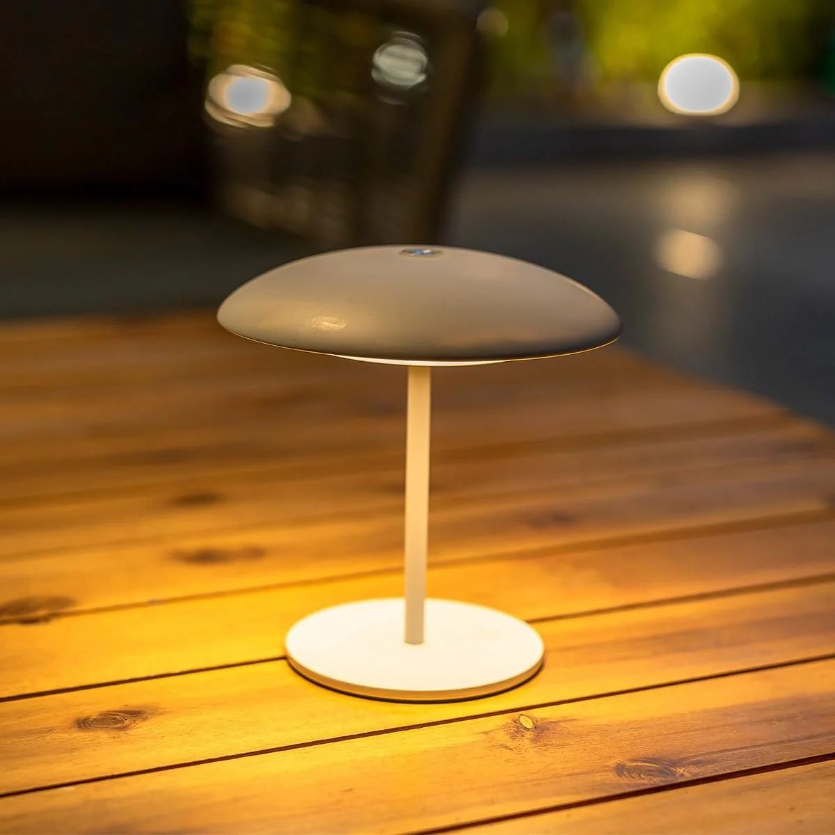 Портативная настольная лампа newgarden SARDINIA Warm LED на аккумуляторе 30 см, белая, фото №3