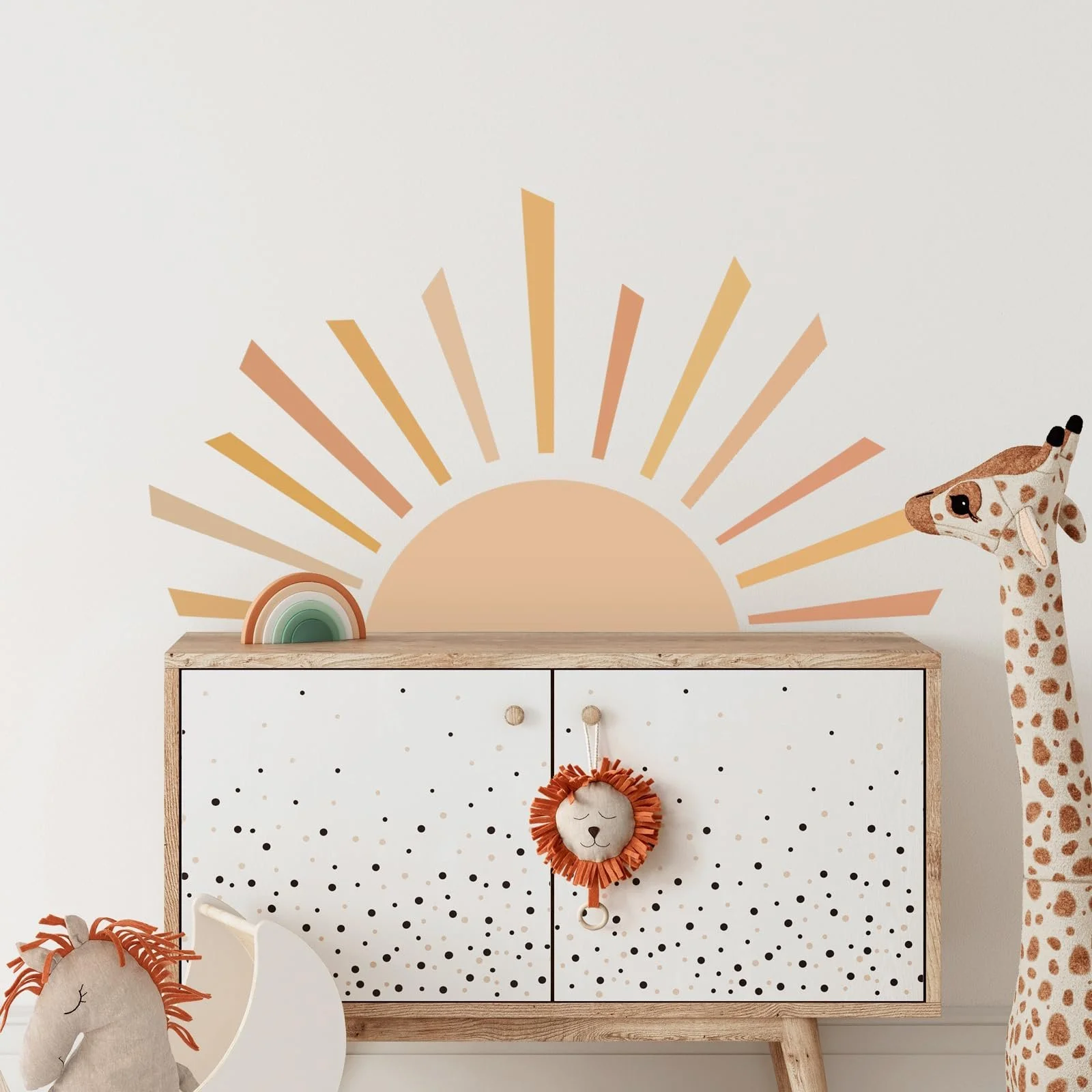 Наклейка на стіну Tanlaby Half Sun Large Boho Sunrise Arch 80 x 140 см, фото №2