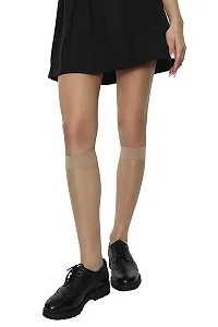 Гольфы MANA MANA Женские - 2 пары Прозрачная ткань Классический дизайн Широкая эластичная талия Дышащие - Женские гольфы 15 Denier Versatile Combinable Сделано в Италии synthetic.ua - Фото 1