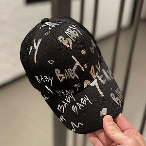 Кепка-бейсболка Надписи 8424 56-58 см черная - Фото 1