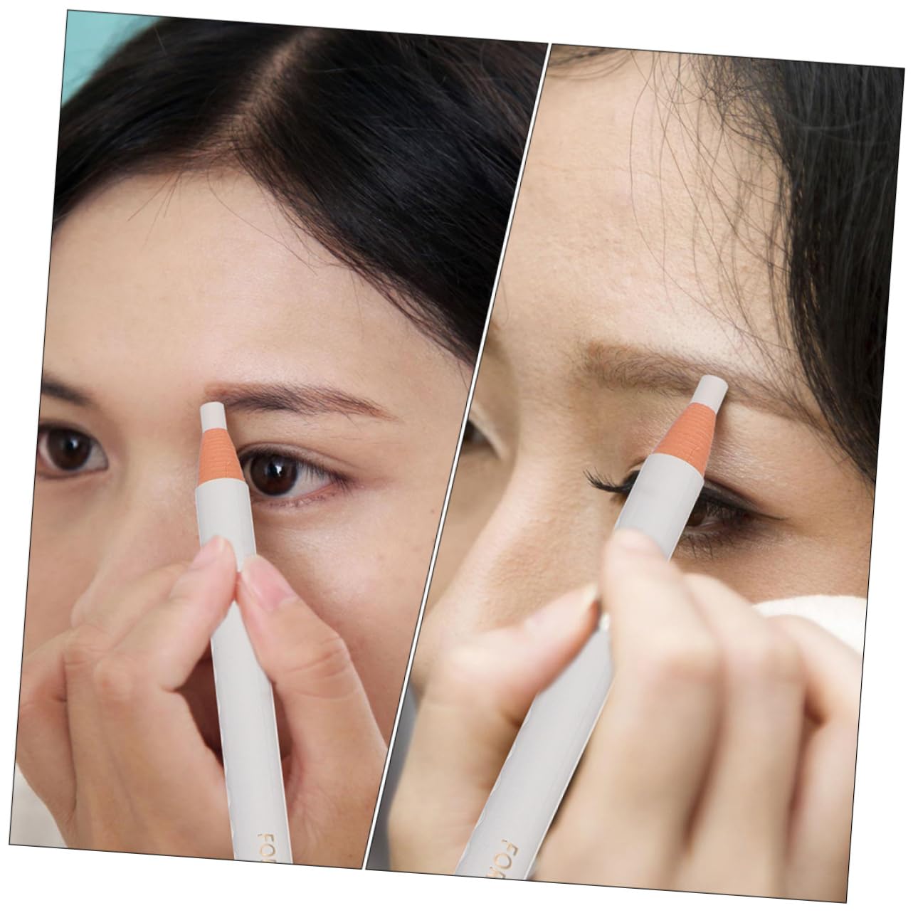 Набір Інструмент Багатофункціональний Олівець для брів Тіні для повік Білий 4 шт, фото №3