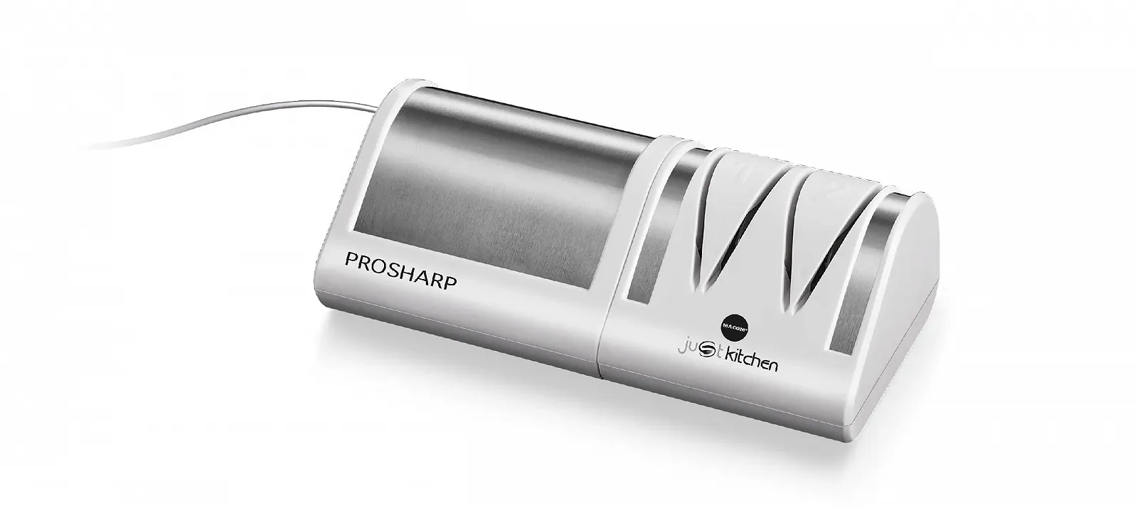 Точилка для ножів електрична Macom Just Kitchen Prosharp 827 White and Steel, фото №6