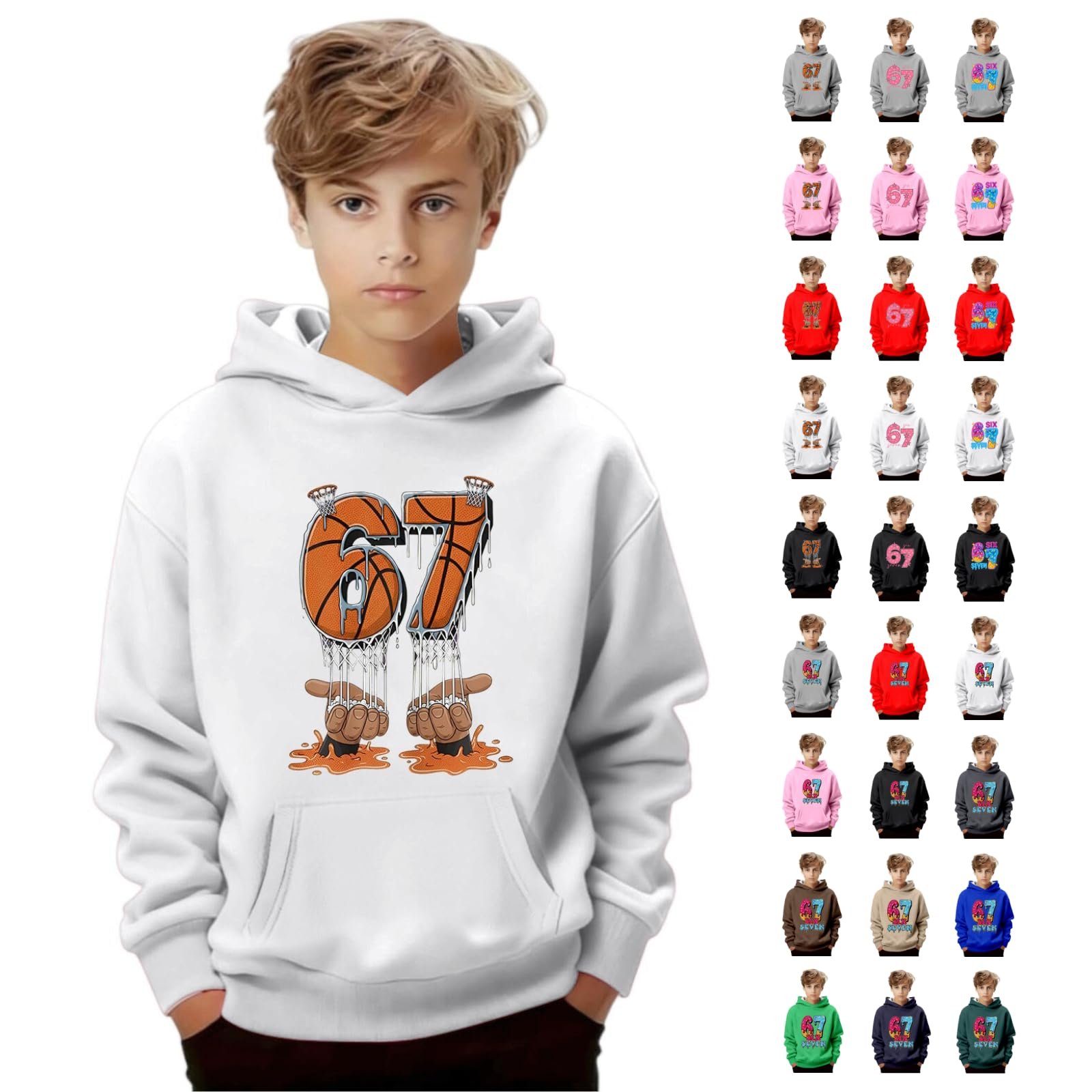 Худі Дитячий 67 Meme для Хлопчиків та Дівчаток Six Seven, фото №1