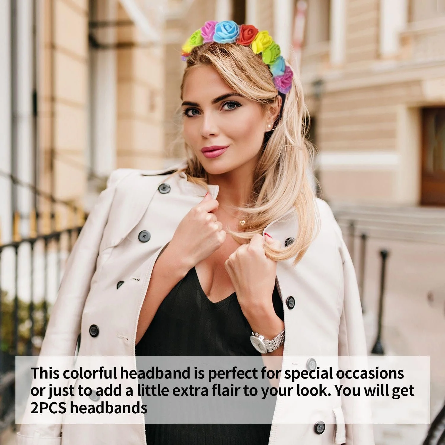 Обруч Цветок Радуга 2 шт, фото №2