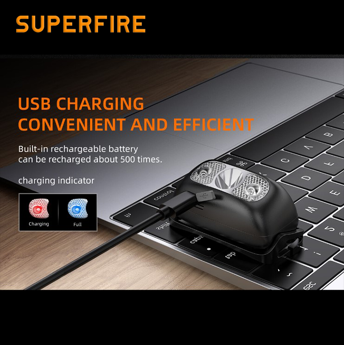 Акумуляторний ламповий світлодіодний HL05-E SuperFire 120 Lumen IP44, фото №6 Акумуляторний ламповий світлодіодний HL05-E SuperFire 120 Lumen IP44, фото №6