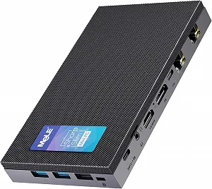 Міні ПК MeLE Quieter DL F5Q / Intel N100 / RAM 16GB / SSD 512GB / 2 х HDMI / LAN / Wi-Fi 5 / Bluetooth 5.1 / Windows 11 / Black - Фото 1
