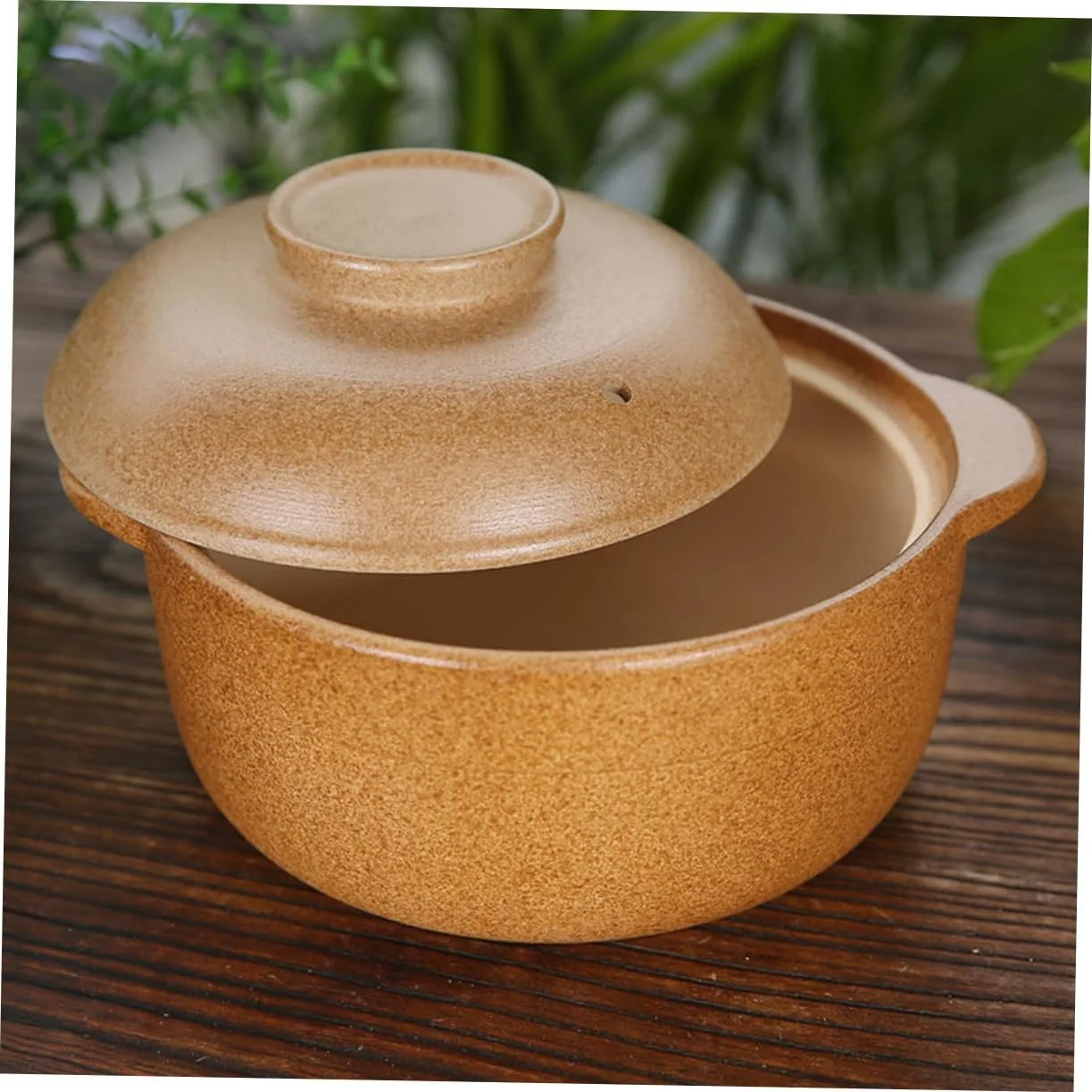 Каструля для запікання OUNONA керамічна з кришкою Non-stick, фото №4