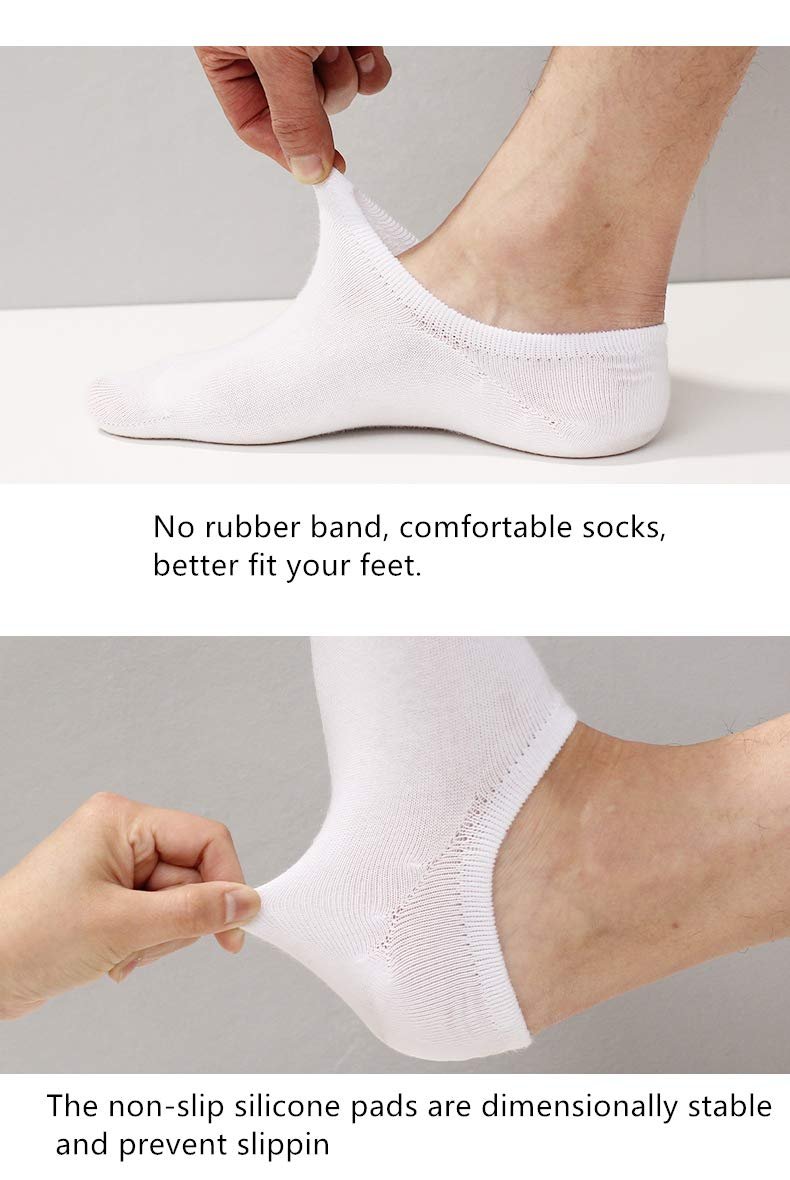 Носки для кроссовок мужские и женские, невидимые, 10 пар, фото №3