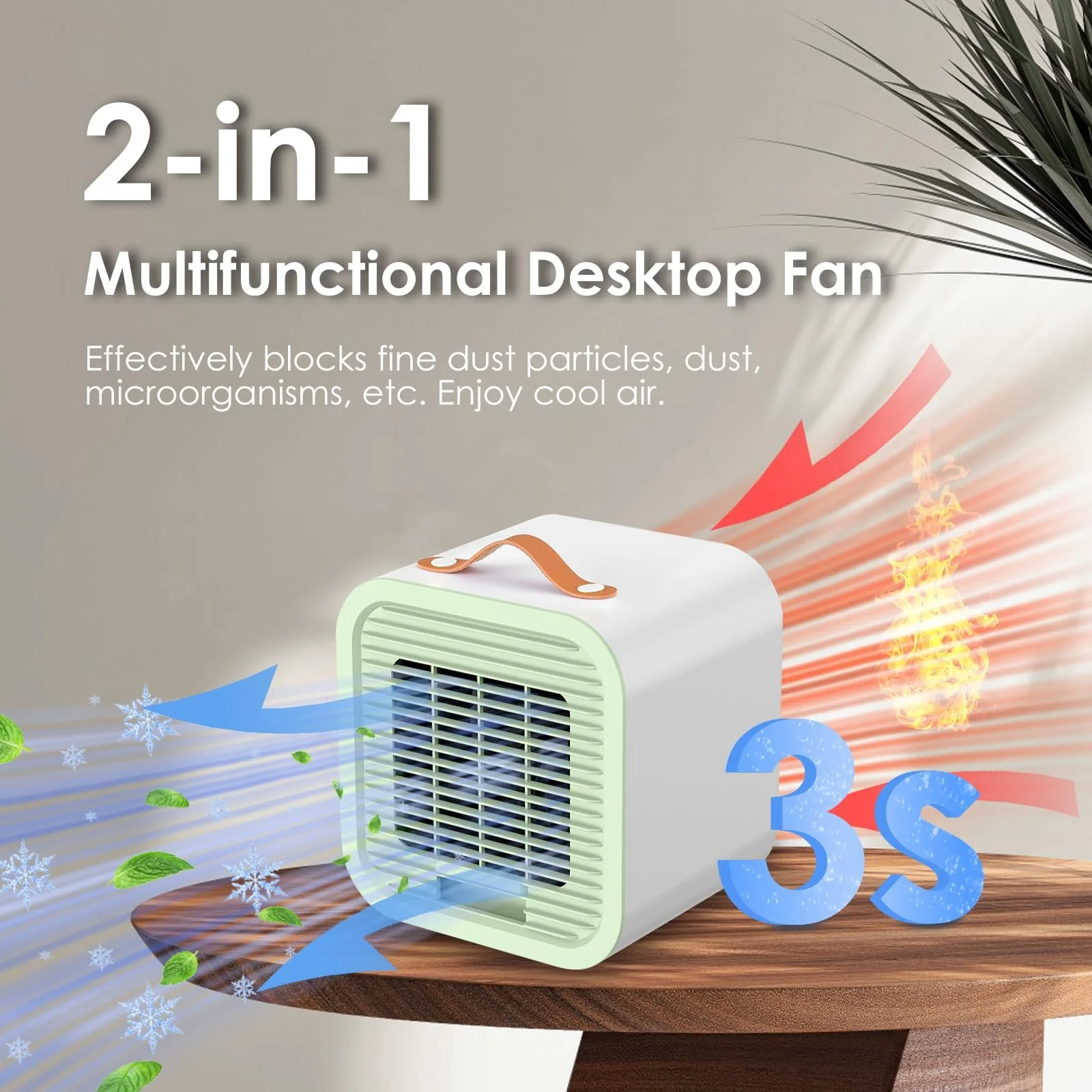 Мобильный воздухоохладитель HyAdierTech Mini USB 3 скорости, фото №2