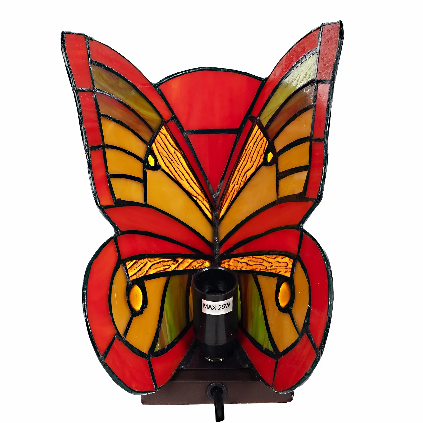 Настільна лампа TIFF200 Mosaic Butterfly Мозаїка Скло Висота 22 см, фото №3