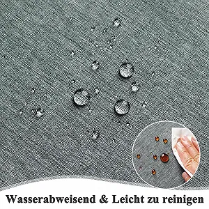 Ранер для столу AooHome Linen Look Washable Polyester Water-Repellent Lotus Effect Grey 40 x 140 см ціна на synthetic.ua - Фото 1 Ранер для столу AooHome Linen Look Washable Polyester Water-Repellent Lotus Effect Grey 40 x 140 см synthetic.ua - Фото 1