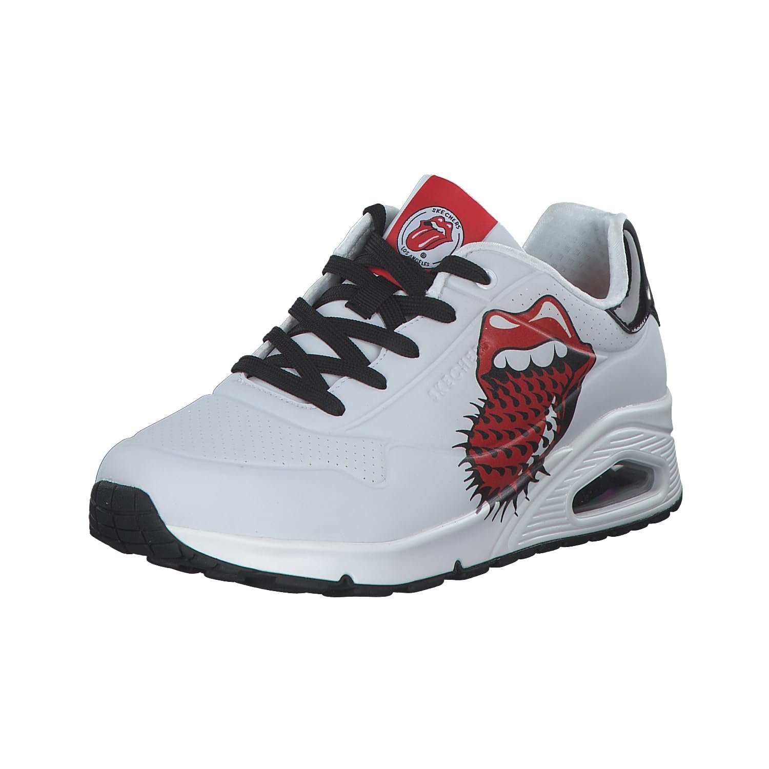 Кроссовки Skechers UNO Rolling Stones Single, бело-красные, фото №1