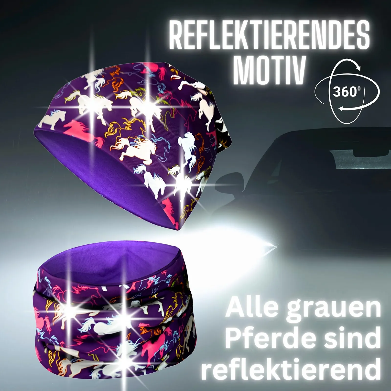 Комплект детский: Шапка-бини и шарф-петля Heckbo 360, фото №1