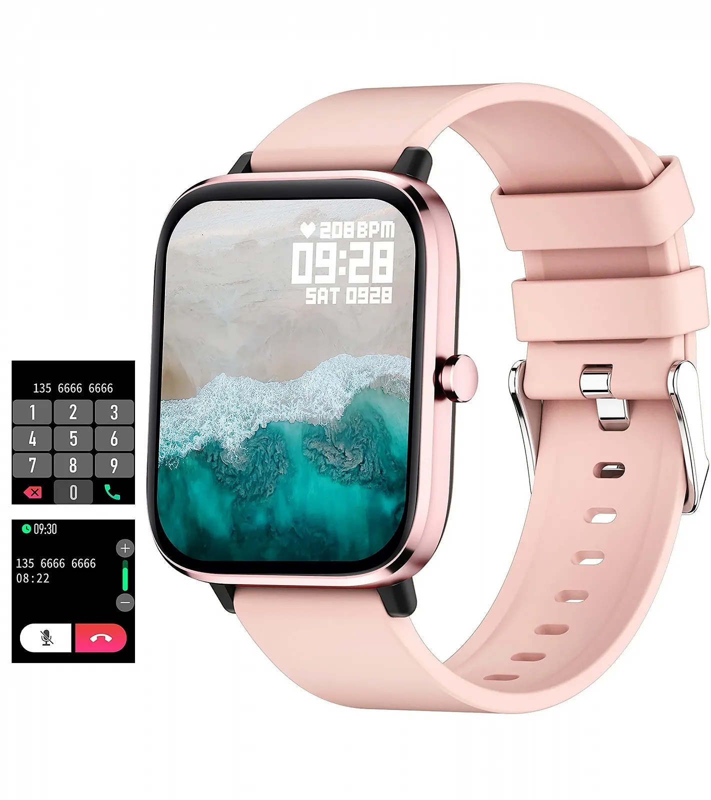 Фитнес Часы Смарт-часы Женские с функцией WhatsApp Фитнес-трекер со спикером Монитор артериального давления Пульсометр Шагомер Счетчик калорий Браслет, фото №8 Фитнес Часы Смарт-часы Женские с функцией WhatsApp Фитнес-трекер со спикером Монитор артериального давления Пульсометр Шагомер Счетчик калорий Браслет, фото №8