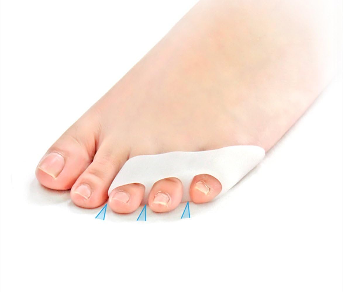Коректор вальгусної деформації малого пальця ноги (3 отвори) Hallux Toe Silicone Hallux Valgu Bunion Pads, 2 пари, фото №3
