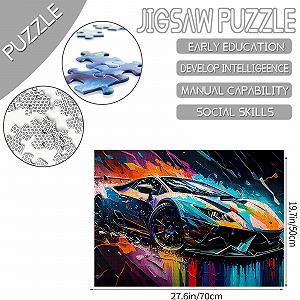 Пазл Tucocoo Graffiti Racing Car 1000 деталей 20 x 27 дюймов synthetic.ua - Фото 1