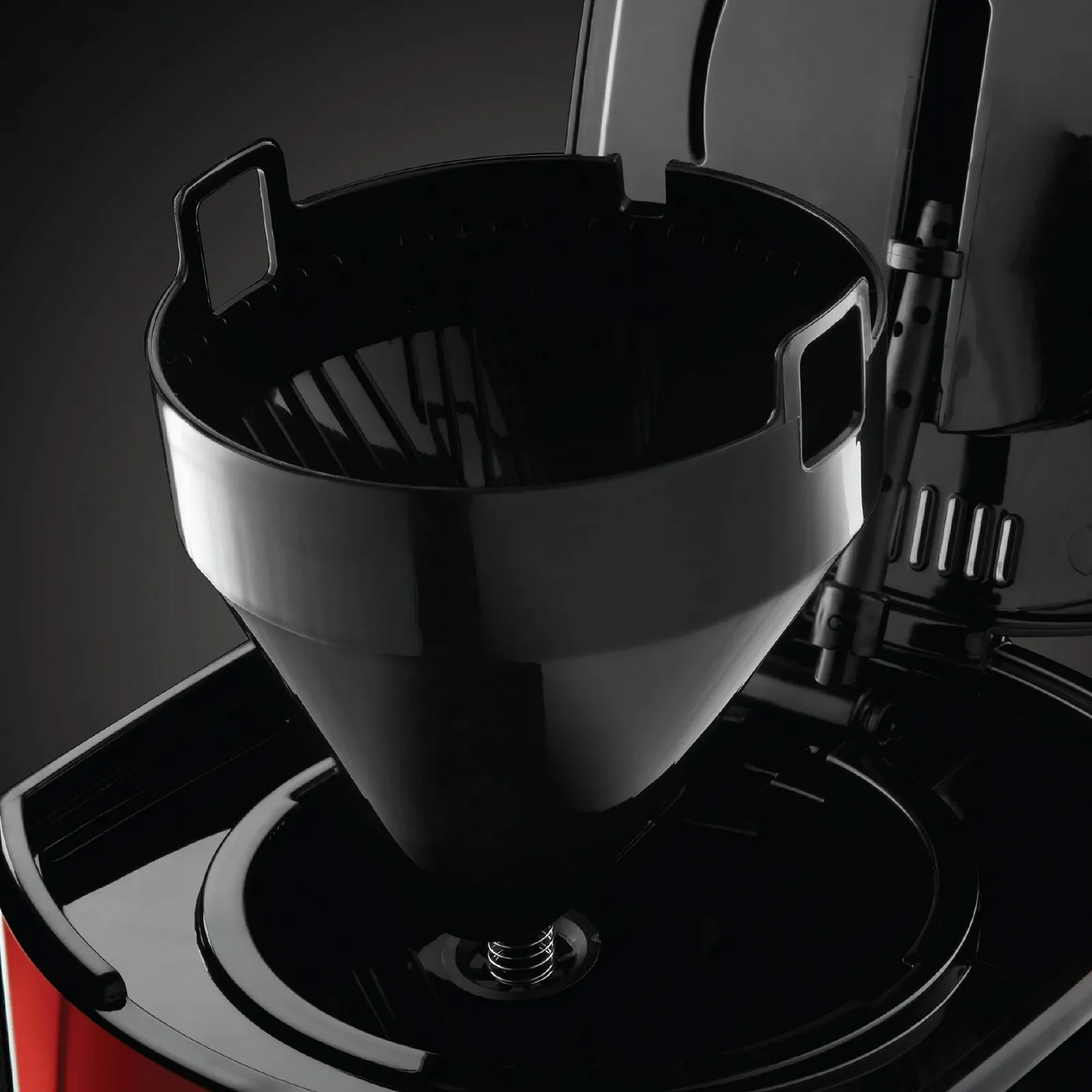 Кофеварка Russell Hobbs Luna 1.8 л 14 чашек Черная Красная Серебристая, фото №4