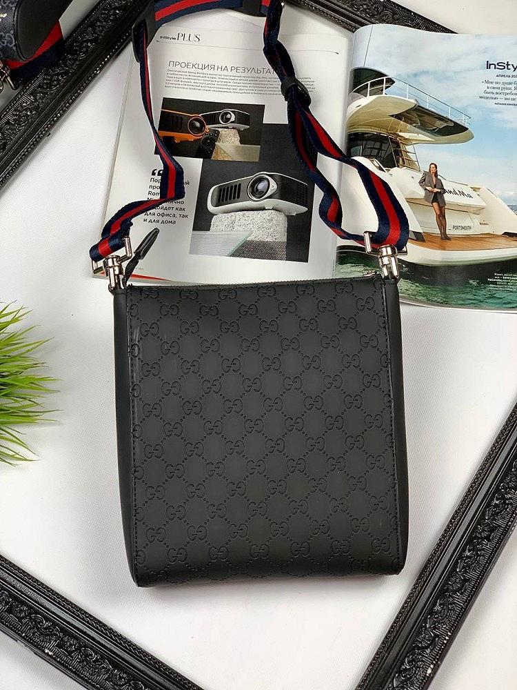 Сумка-міссенджер Gucci GG Supreme Black S027, фото №4