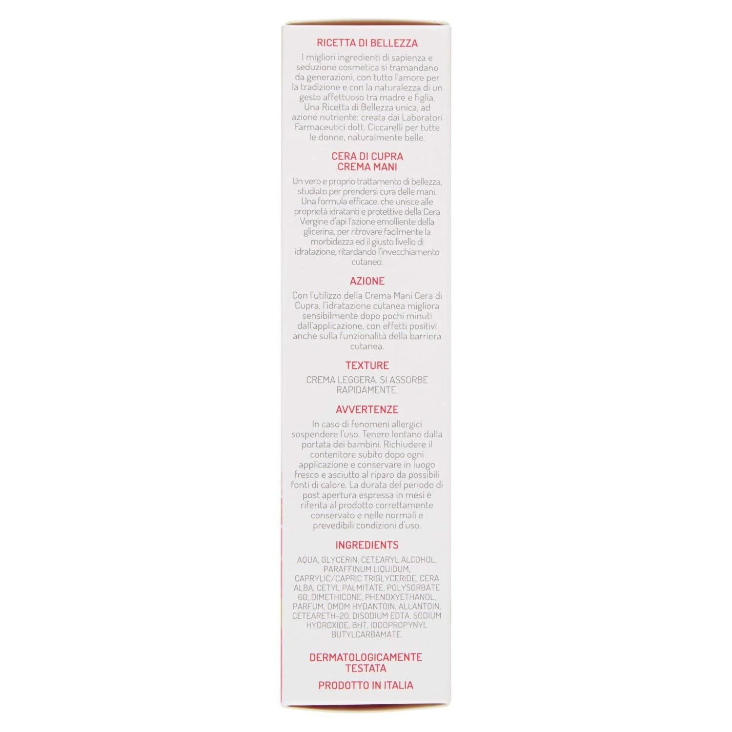 Крем для рук Cera di Cupra Recipe of Beauty 75 мл, фото №2