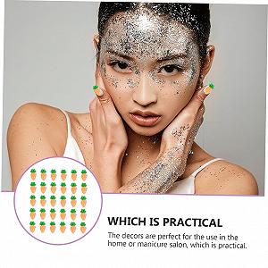 Украшения для ногтей Healeved 30 шт., Цветы, Овощи, Мультяшные украшения, Карикатурные аппликации synthetic.ua - Фото 1