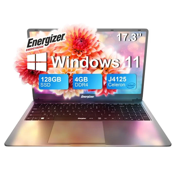 Ноутбук 17.3" Energizer EnergyBook L17-N41-41QW Intel Celeron J4125 RAM 4GB SSD 128GB Win11, фото №1