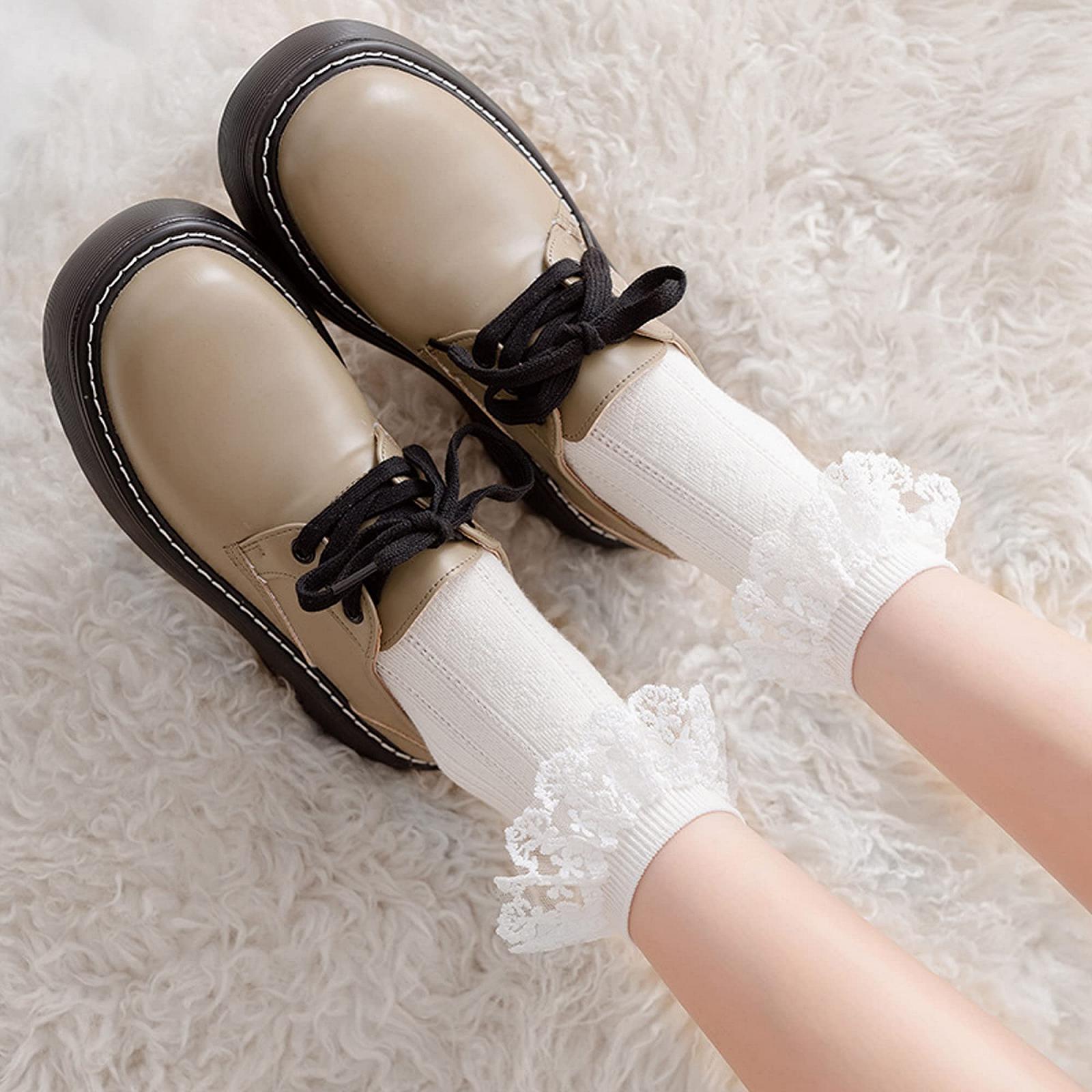 Женские носки с оборками Lolita, размер 35-39, фото №5