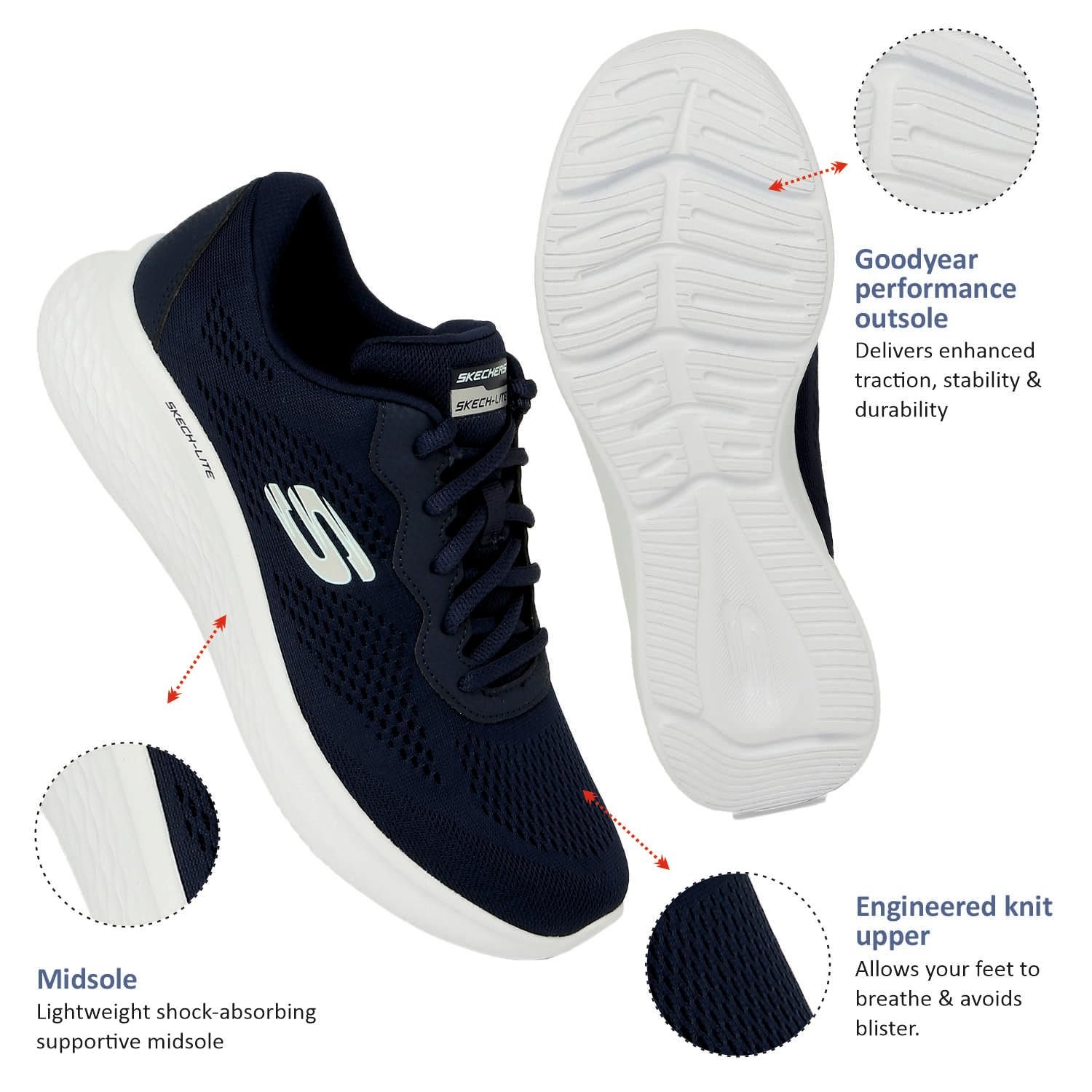 Кроссовки Skechers Skech-Lite Pro Женские, фото №4