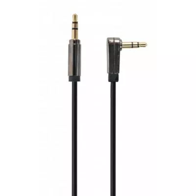Кабель мультимедийный Jack 3.5mm M to 1.0m угловой Cablexpert (CCAPB-444L-1M), фото №1
