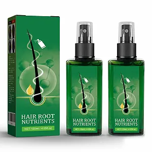 Сыворотка для роста волос для мужчин, набор из 2 шт. Эффективно уменьшает выпадение волос для более объемных волос, укрепляет густоту волос и здоровье кожи головы с помощью мягкого ухода, идеально подходит для мужских потребностей - Фото 1