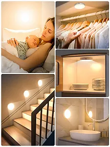 Світильник WILLED Dimmable 3000K Touch Lights, батарейка, сенсорна лампа, акумулятор, магнітна для шафи, кухні, спальні (упаковка з 2 штук) synthetic.ua - Фото 1