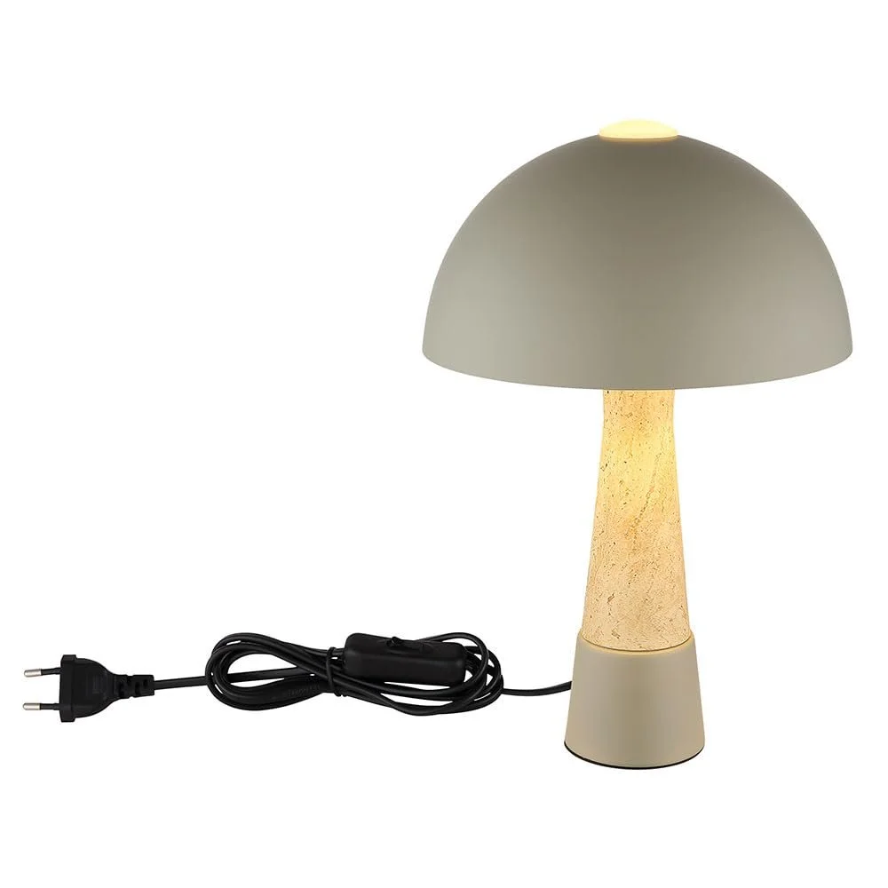 Настольная лампа GLOBO 36.5 cm Коричнево-серая, фото №7