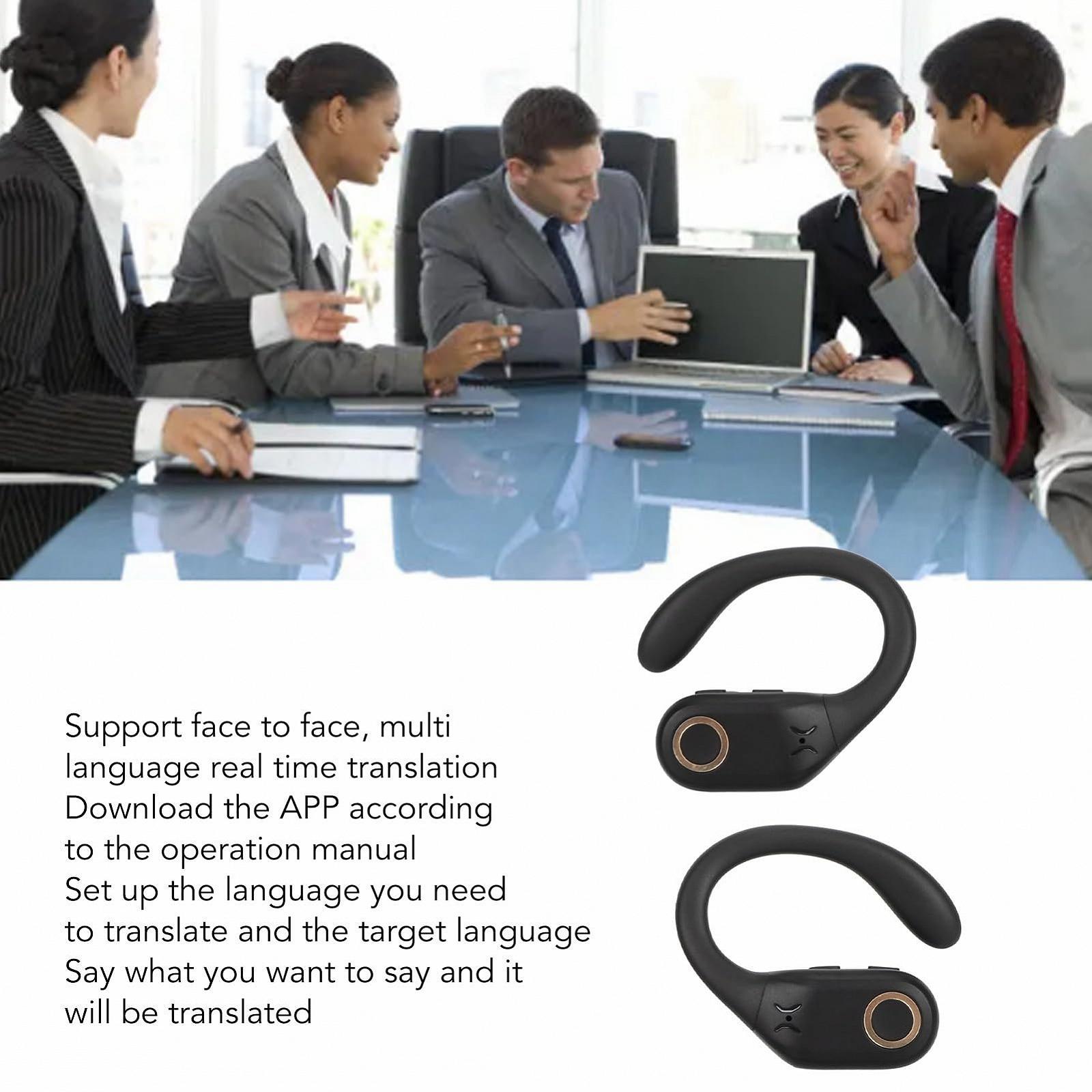 Навушники-перекладачі Чорний, фото №2 Навушники-перекладачі Чорний, фото №2