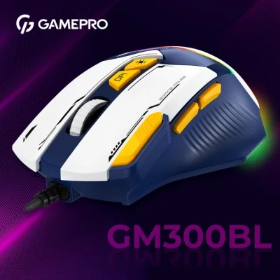 Мышка GamePro GM300BL USB Blue/White (GM300BL), фото №5 Мышка GamePro GM300BL USB Blue/White (GM300BL), фото №5