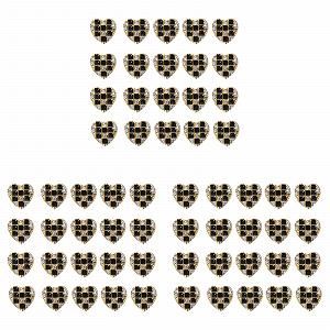 Підвіска для нігтів 3D Прикраса для нігтів Серце Бант Стиль 1 см x 1 см, - Фото 1