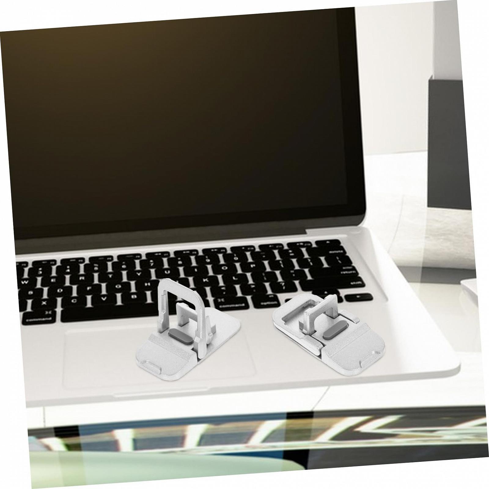 Подставка для ноутбука алюминиевая, эргономичная, складная, компактная, нескользящая, 2 шт., фото №2