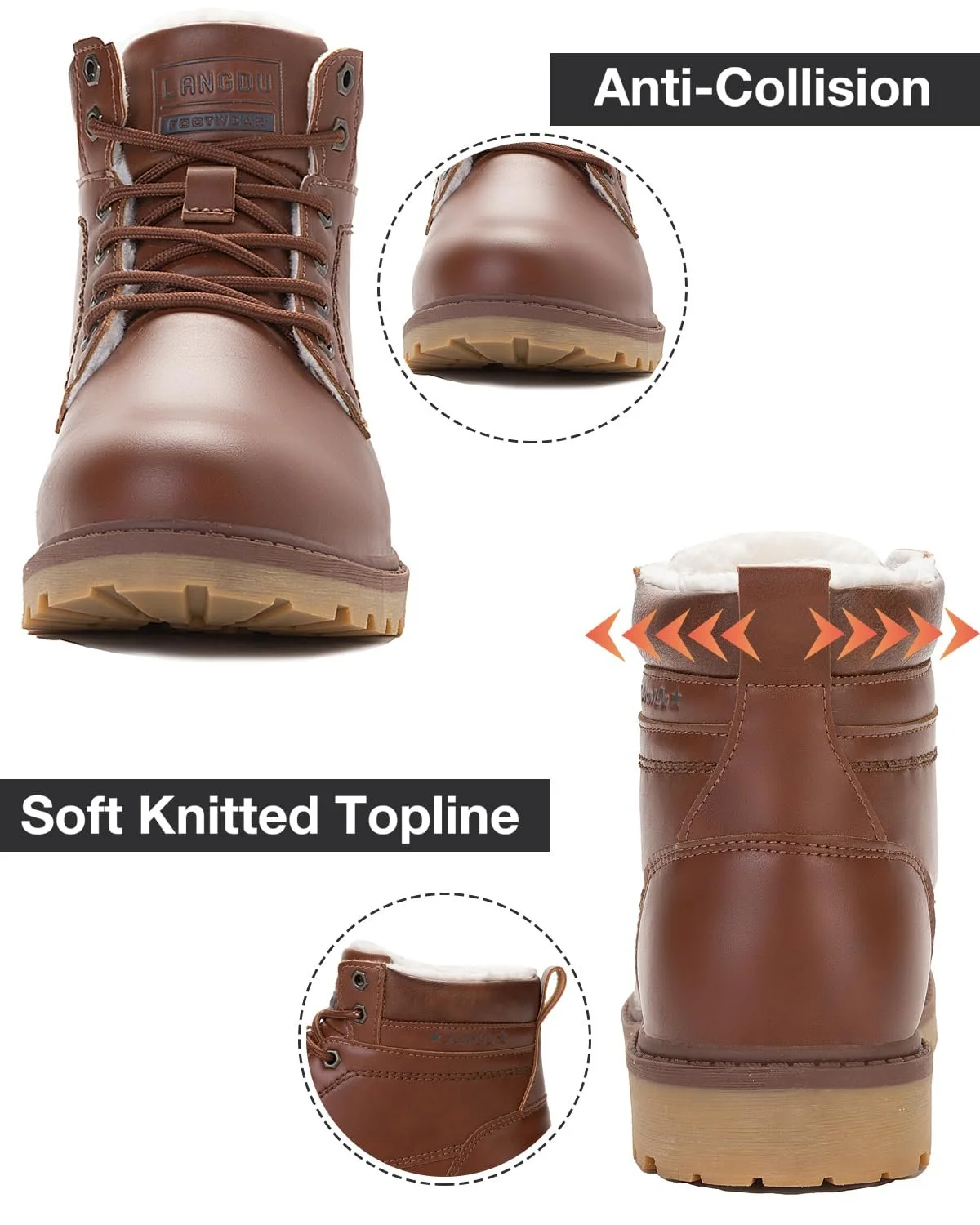 Зимние Ботинки LANGDU, фото №2