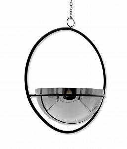 Підвісний кошик DARO DEKO 18 x 43 см Метал Чорний/Сріблястий synthetic.ua - Фото 1