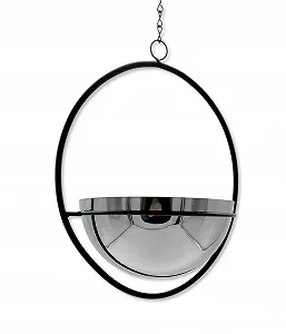 Подвесная корзина DARO DEKO 18 x 43 см Металл Черный/Серебристый synthetic.ua - Фото 1