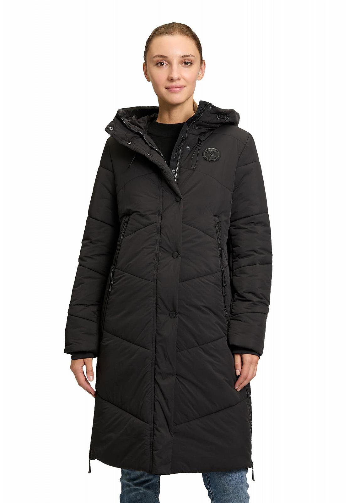 Жіноче пальто Amber & June стьобане з капюшоном, фото №3