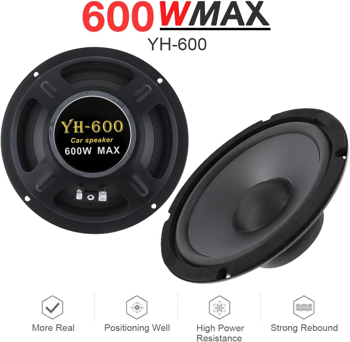Автомобільні динаміки DriSentri CSA_030 2x6.5'' 600W Black, фото №3