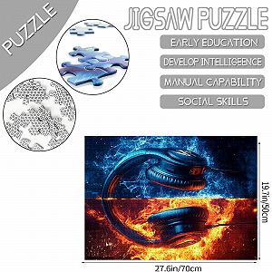 Пазл Ice and Fire Headphones 1000 деталей - Фото 1