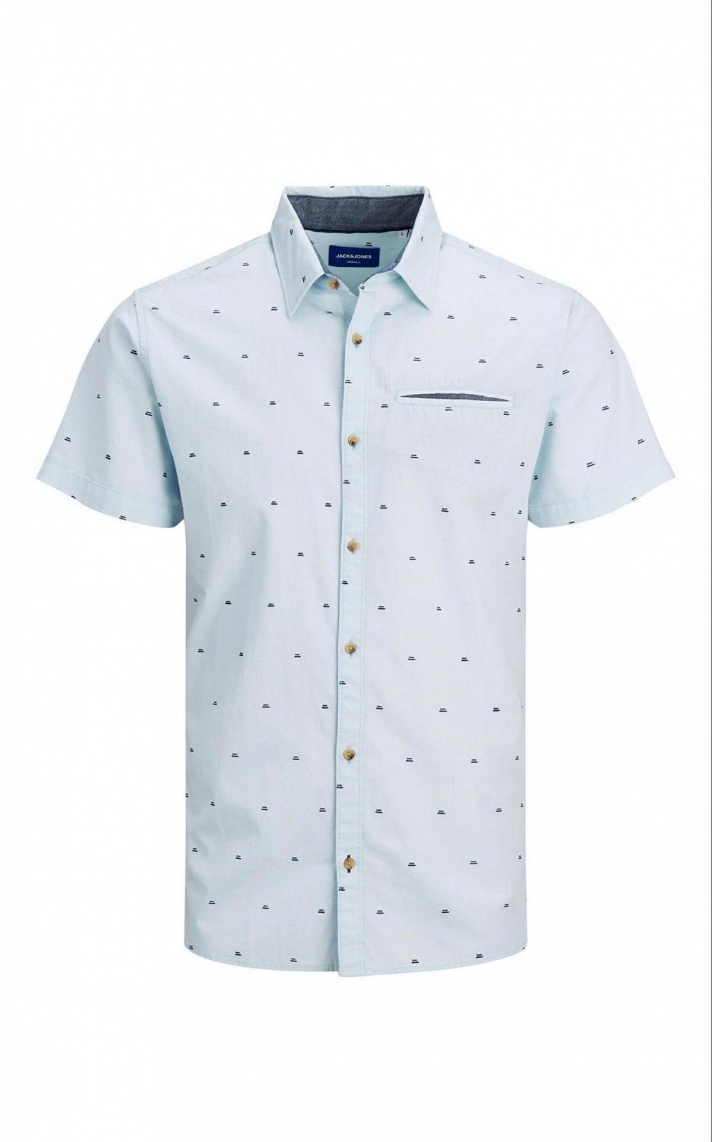 Рубашка Jack&Jones SS 12187984 Кашемировый Синий 2XL, фото №1