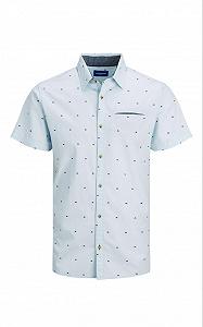 Рубашка Jack&Jones SS 12187984 Кашемировый Синий M - Фото 1