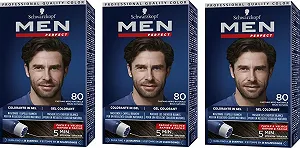 Краска для волос Schwarzkopf Men Perfect Гель для мужчин Покрытие седины Естественный результат До 28 использований шампуня Оттенок 80 Натуральный черный - Фото 1