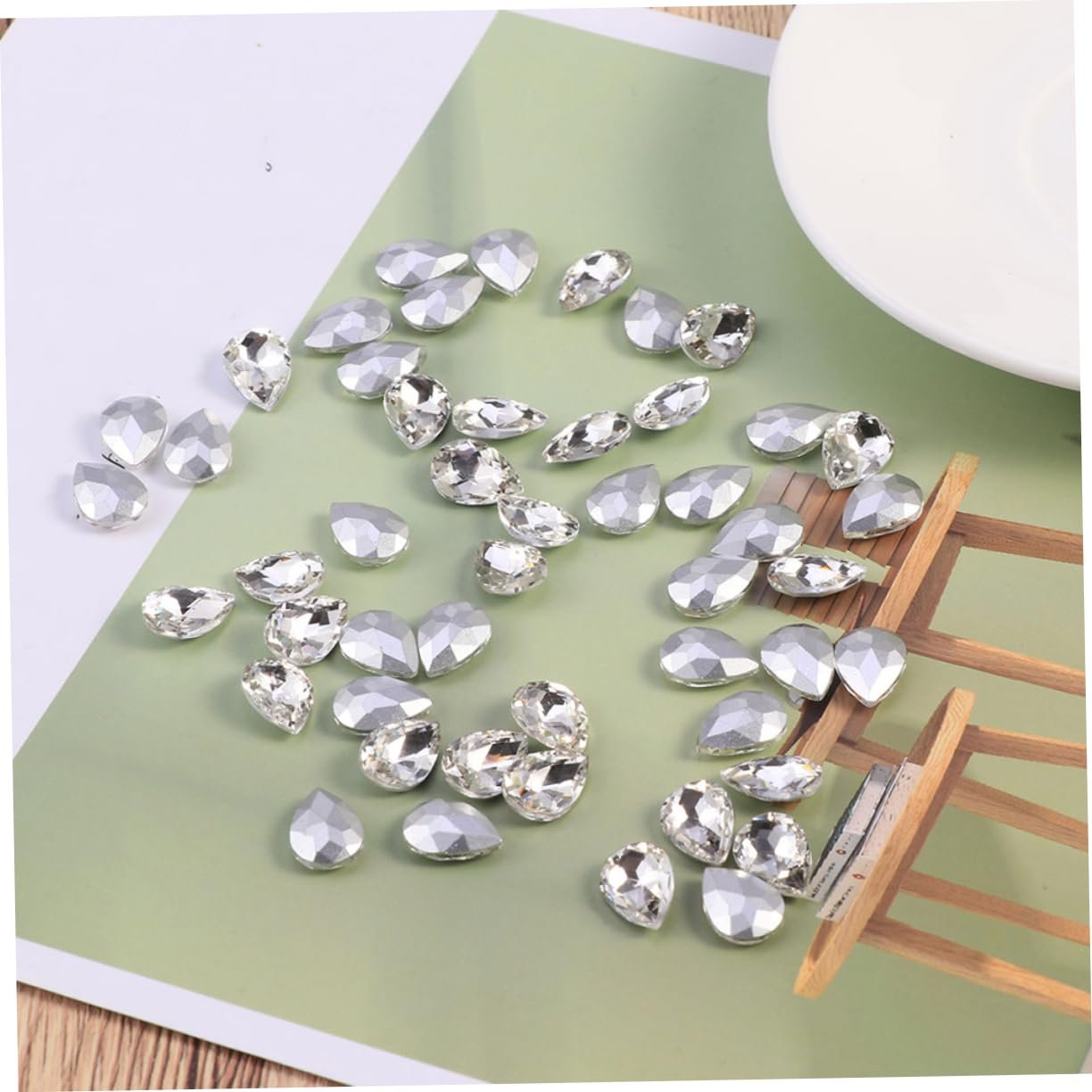Стразы для ногтей TEHAUX Crystal Diamond, 150 шт., фото №8